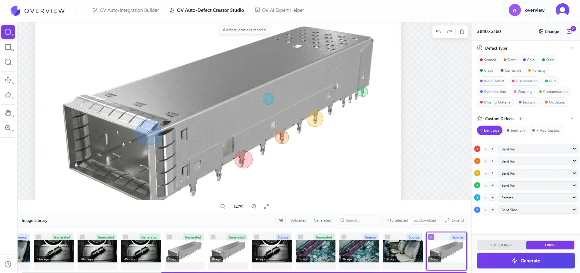 Precision region selection on product image