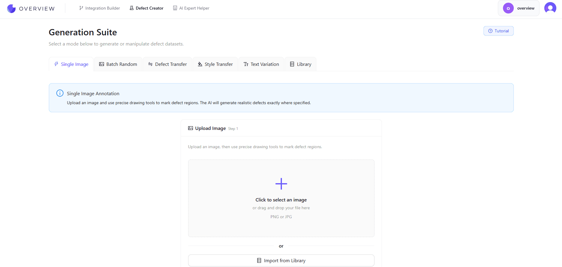 OV Auto-Defect Creator Studio: Create Synthetic Training Data for Vision AI | Overview AI