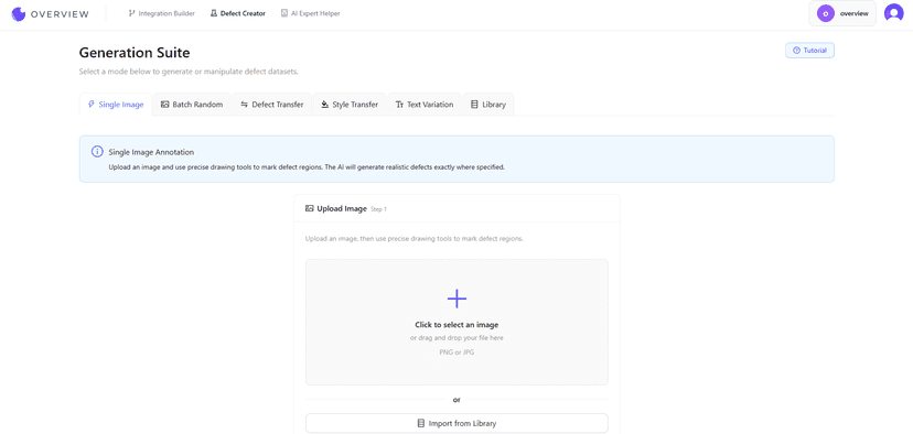 OV Auto-Defect Creator Studio: Create Synthetic Training Data for Vision AI | Overview AI