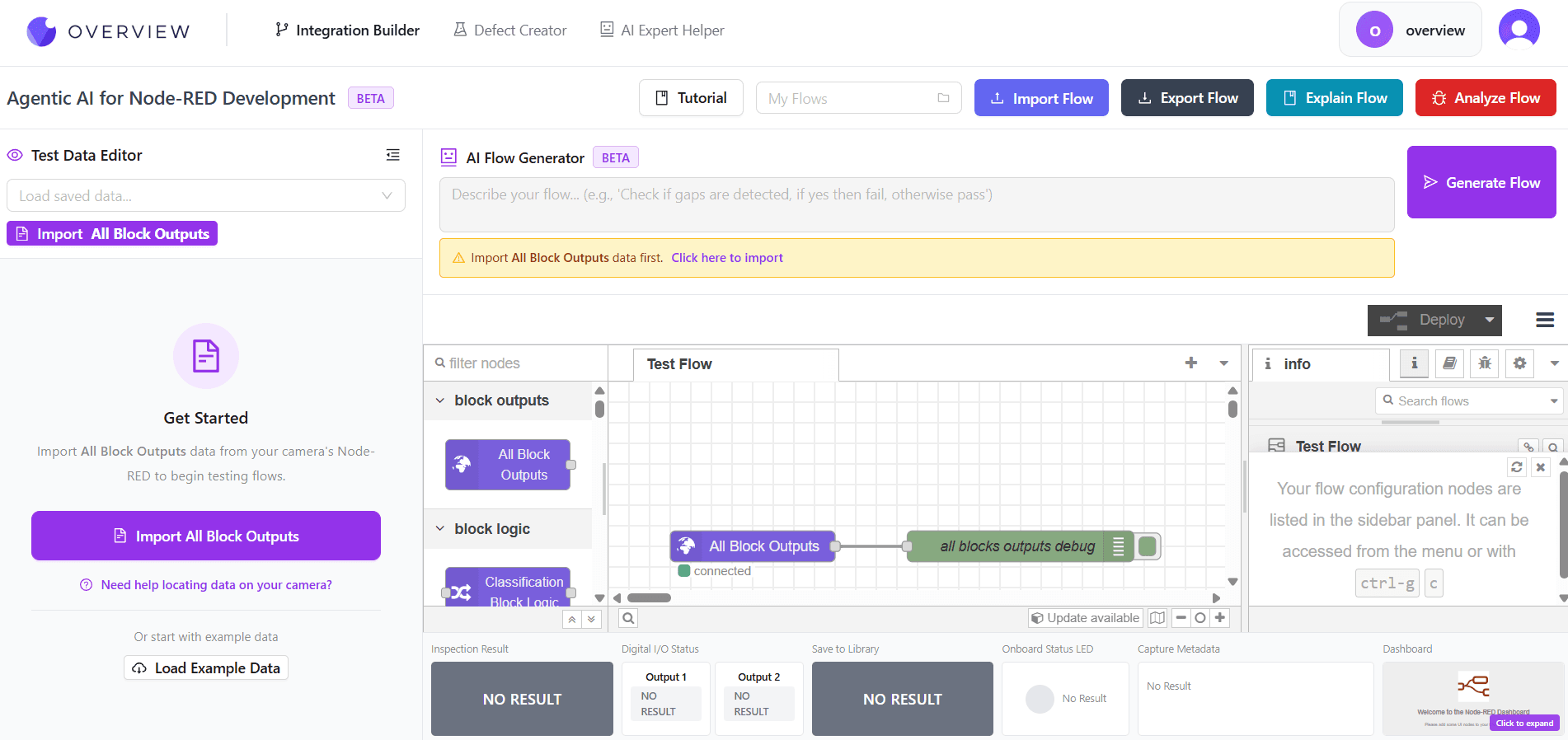 OV Auto-Integration Builder: Build Inspection Logic with AI | Overview AI