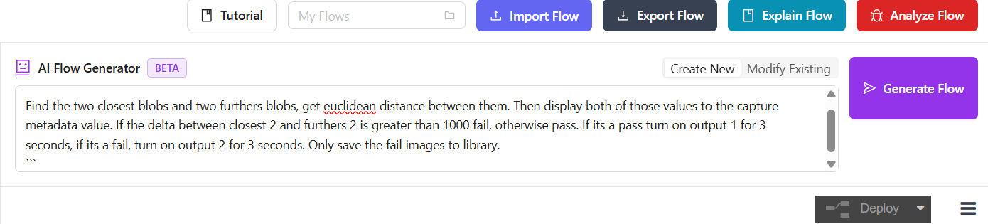 AI flow generation prompt