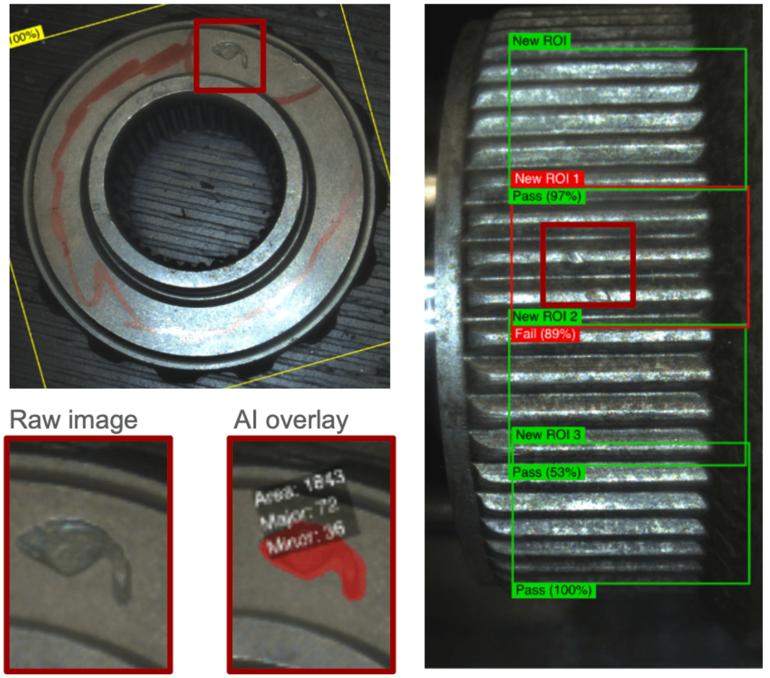 AI Vision for Gear Defect Detection in Metal Machining