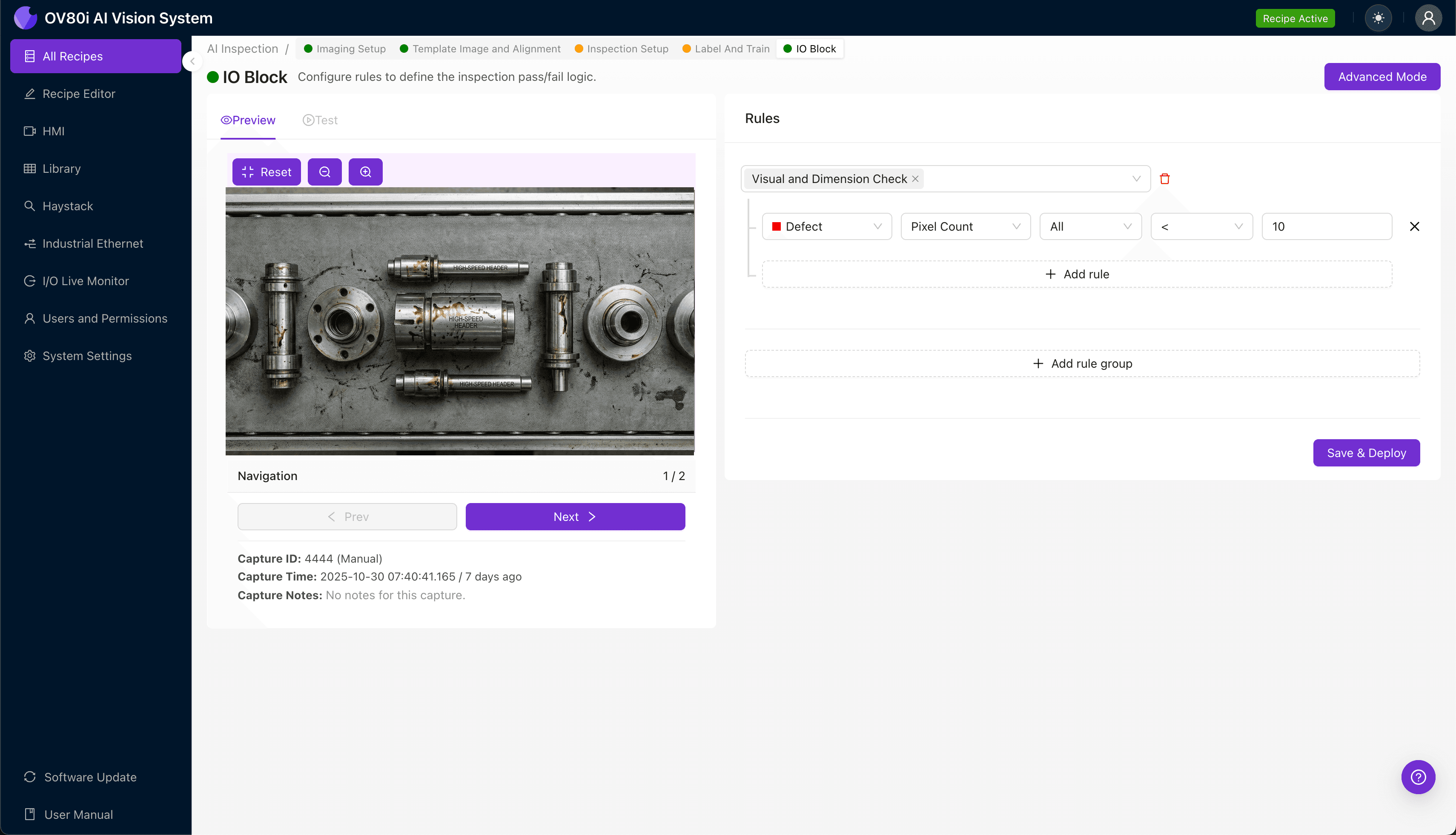 How to Inspect High-Speed Headers with Coolant Residue Using AI Vision