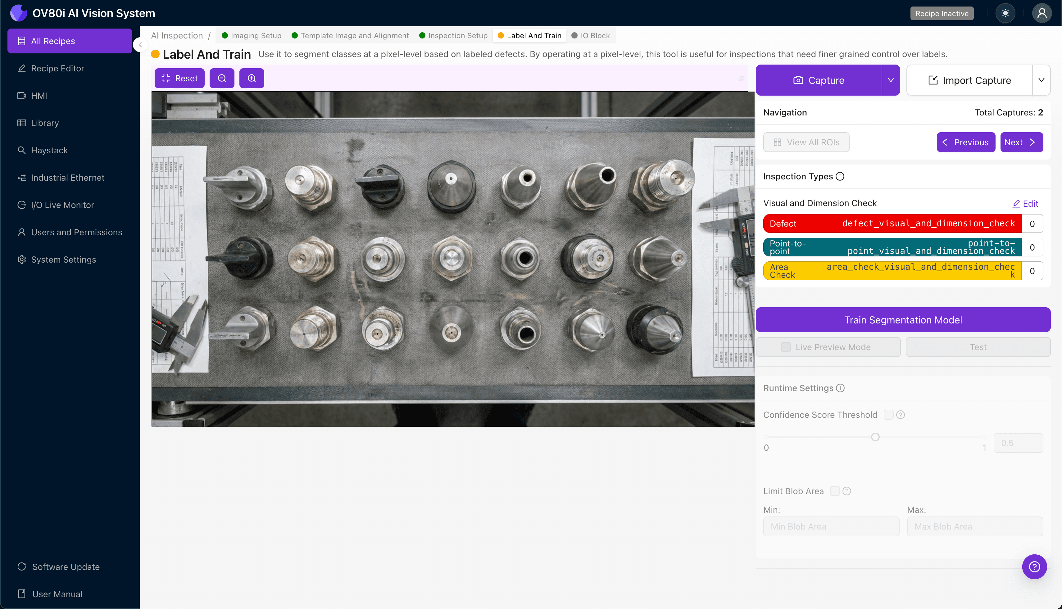 Labeling nozzle images as good or bad