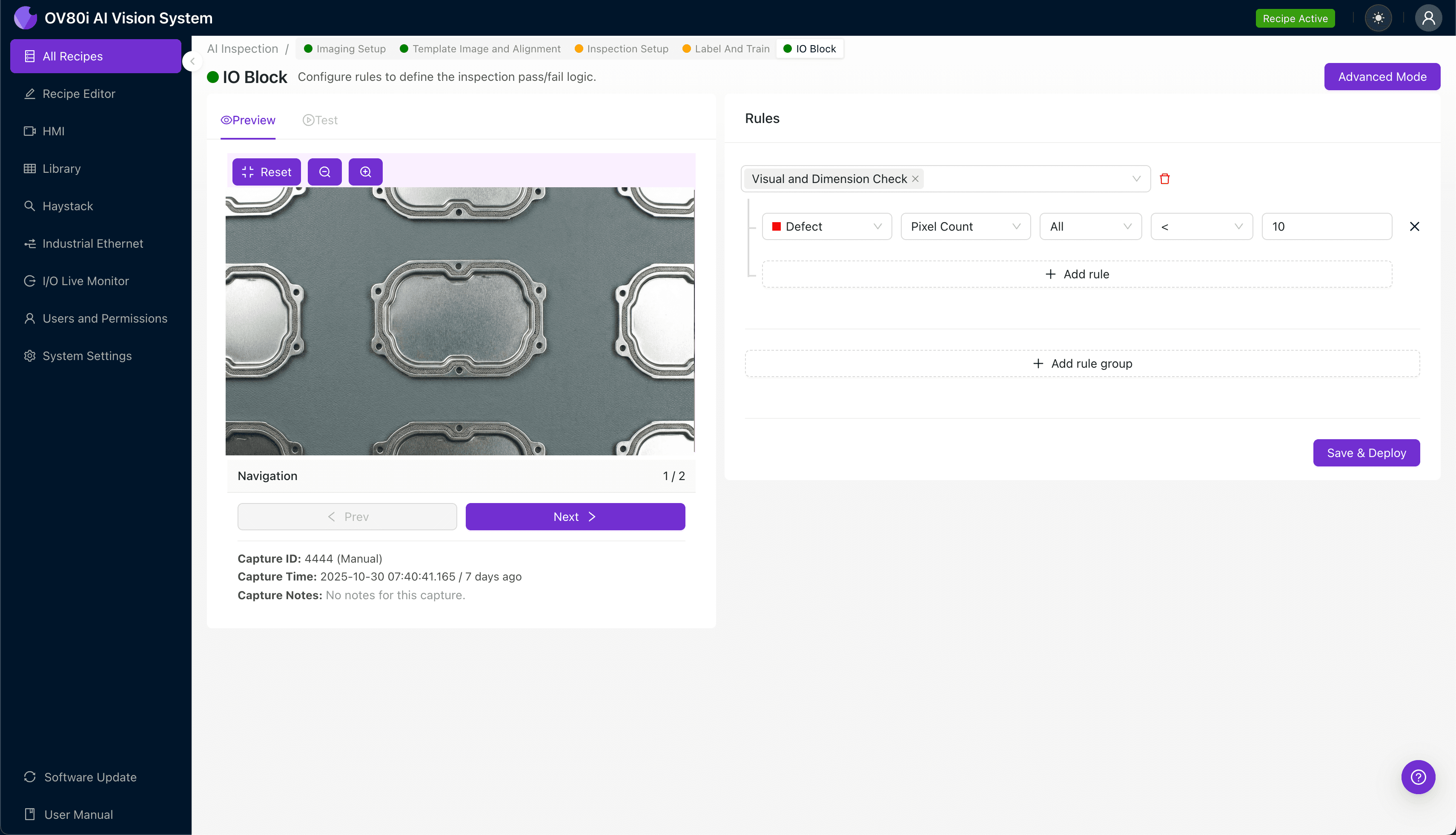 Stamped Shield Coining Mark Inspection for EMI Seal Quality