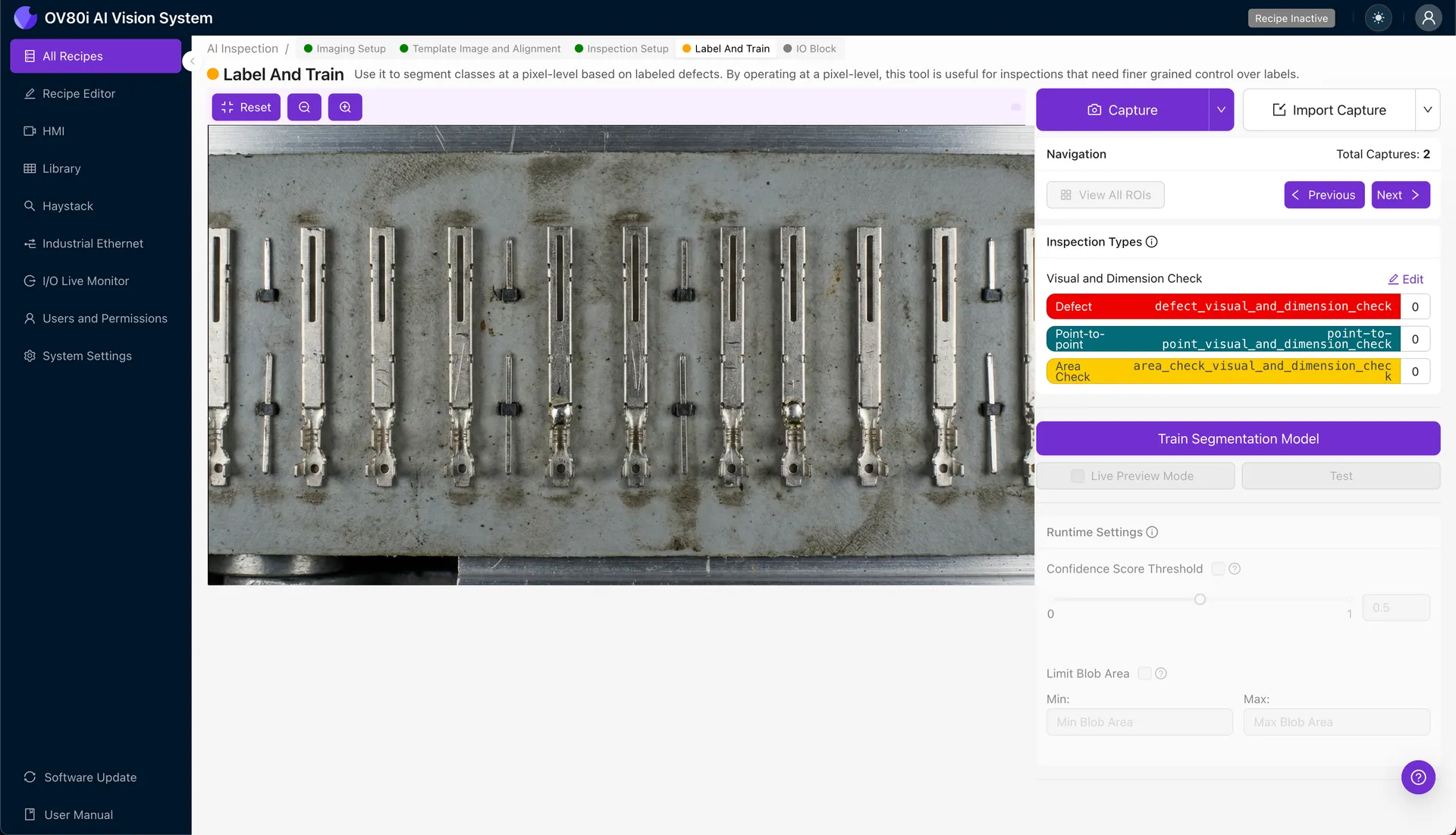 Labeling good and bad terminal pin samples
