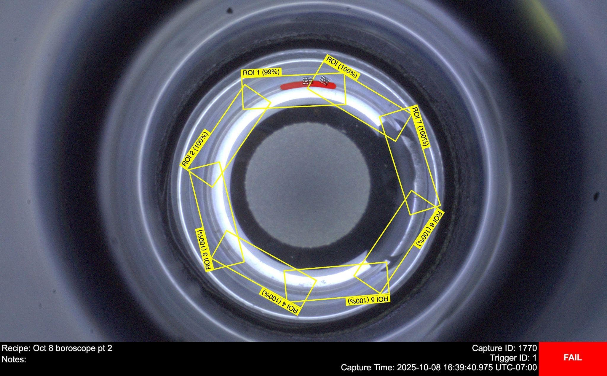 Inner Bore Inspection and Defect Detection - Manufacturing case study image showing ai-powered inspection system for detecting internal bore defects and dimensional variations in precision-machined components
