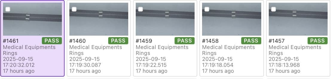 Medical Equipment Surgery Scratch Defect Detection - Medical case study image showing ai-powered microscale scratch and surface defect detection on surgical instruments and medical device components ensuring 100% quality compliance