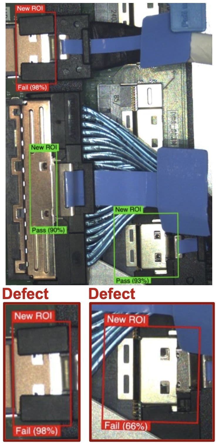 Electronics Connector Assembly Verification - Electronics case study image showing ensuring 100% assembly accuracy for high-reliability connector systems in consumer electronics