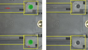 Overview AI assembly verification showing component inspection
