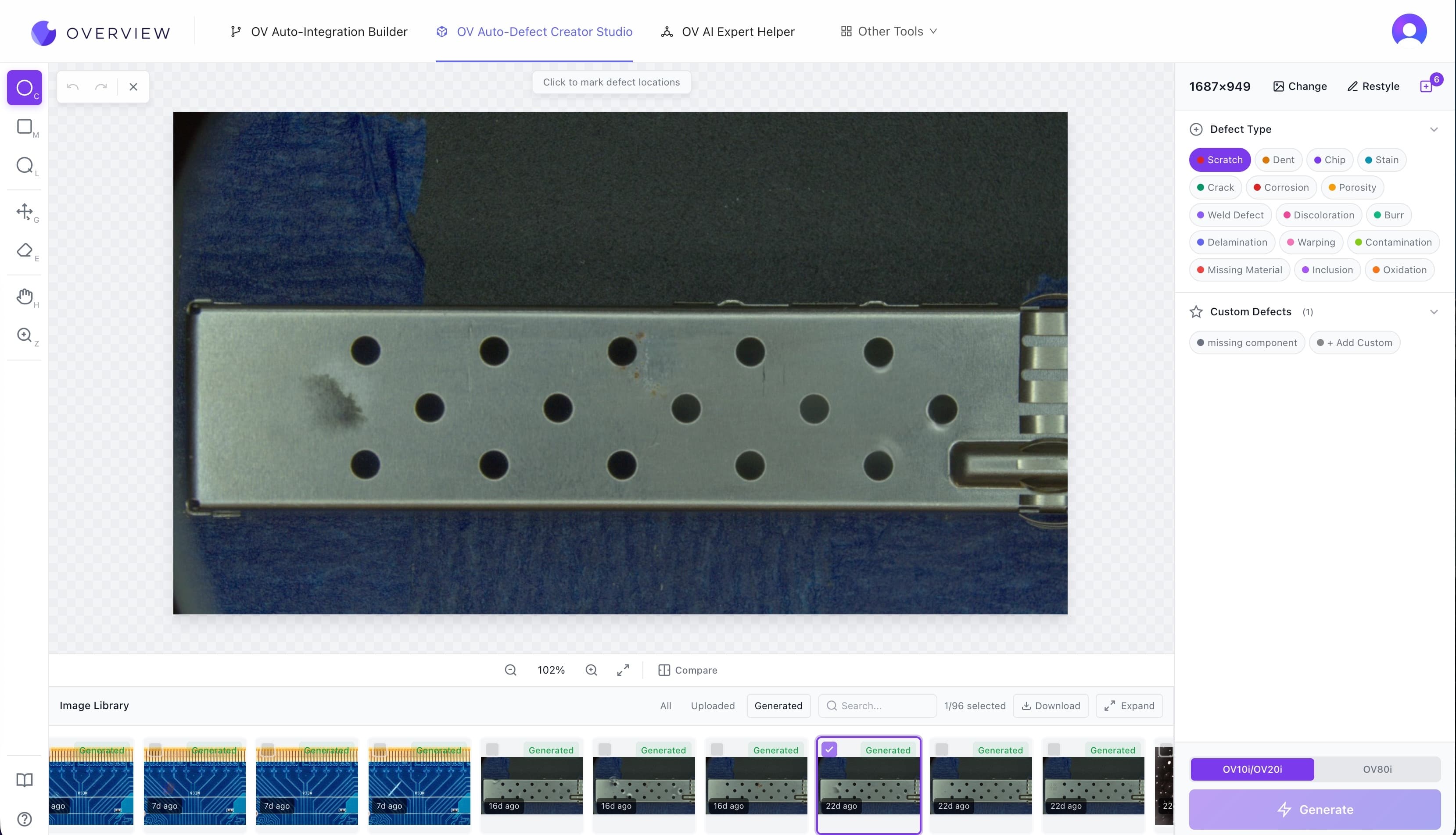 Overview Auto-Defect Creator Studio