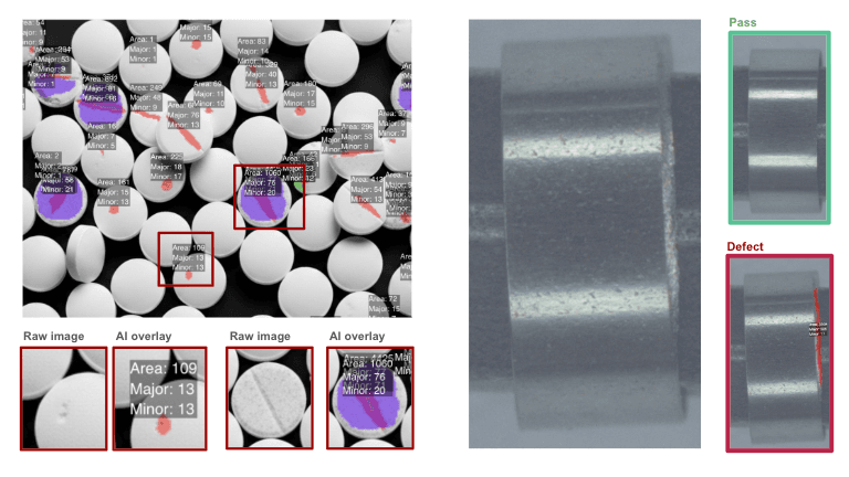 Pharmaceutical and Medical Solutions - AI vision defect detection examples