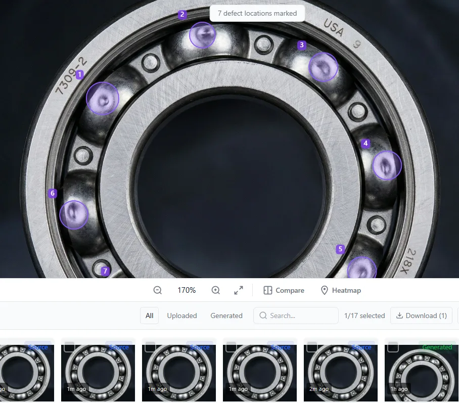 Defect Generator automated machine vision model training