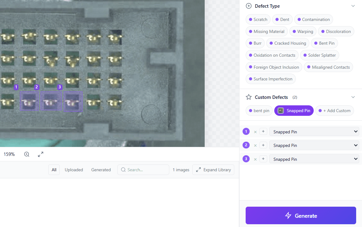AI-suggested defect types for your product