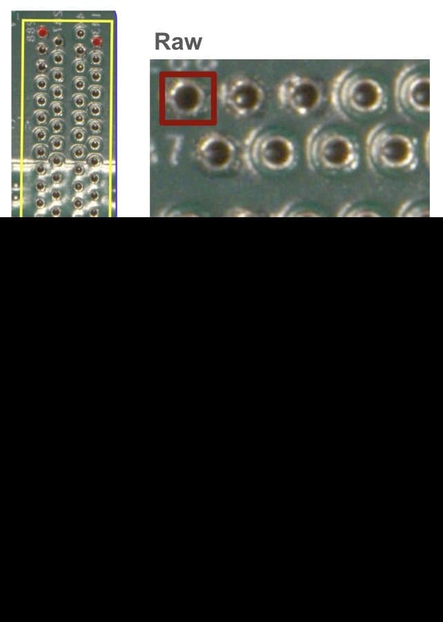 High-Density RAM Socket Pin Presence Inspection High-Density RAM Socket Pin Presence Inspection — Connectors defect inspection example