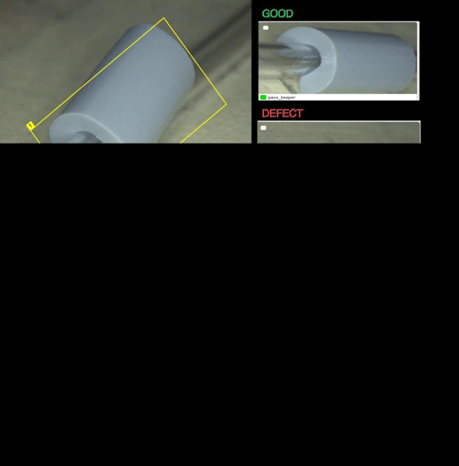 Medical Tube Keeper Presence and Placement Inspection Medical Tube Keeper Presence and Placement Inspection — Medical defect inspection example