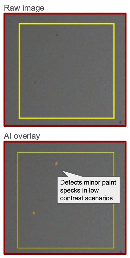 Underbody Overspray Detection Underbody Overspray Detection — Automotive defect inspection example