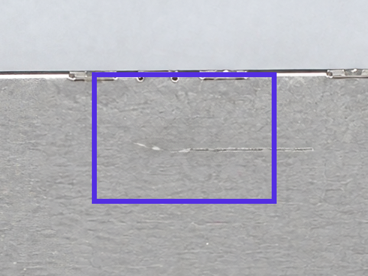 Synthetic scratch on an SFP module
